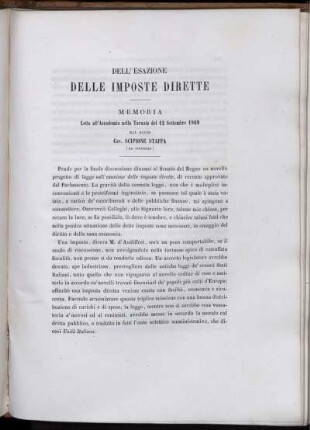 Dell' Esazione Delle Imposte Dirette