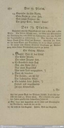 Der 73. Psalm