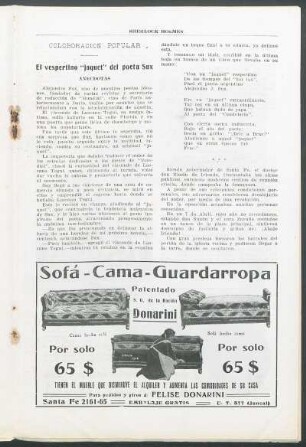 Colaboración popular - El vespertino "jaquet" del poeta Sux : Anecdotas