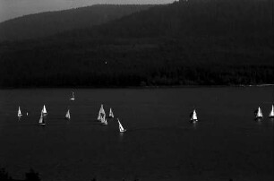 Segelregatta auf dem Schluchsee