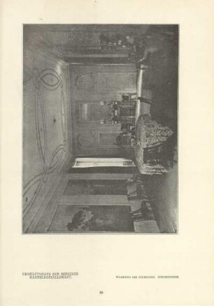 Geschäftshaus der Berliner Handelsgesellschaft. Wohnung des Direktors. Speisezimmer