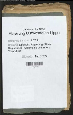 Publikation der landständischen Verfassung