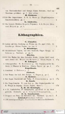 Lithographien (Nr. 98 - 9)