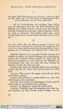 Raffael und Michelangelo
