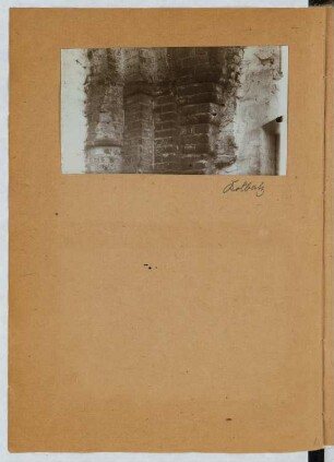 Ehemalige Klosterkirche, Kolbatz: Detail (aus: Skizzen- und Fotoalbum 25)