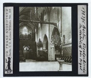 Berlin, Franziskaner-Klosterkirche : Mittelschiff, Blick zur Orgel