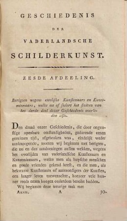 Geschiedenis der vaderlandsche schilderkunst, sedert de helft der XVIII eeuw : met portretten, [4]. Aanhangsel op de drie deelen, bevattende necrologie, enz.