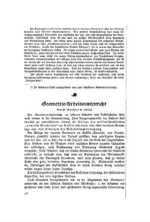 Geometrie-Arbeitsunterricht