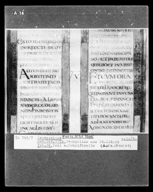 Evangeliar aus Saint-Médard in Soisson — Evangeliar aus Saint-Médard in Soisson, Folio 26 rectoTextblatt