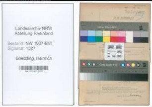 Entnazifizierung Heinrich Boedding , geb. 10.10.1904 (Landgerichtsrat)