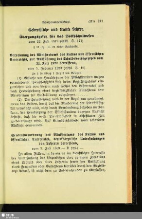 Gebrechliche und kranke Lehrer