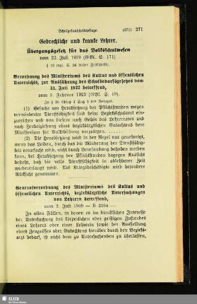 Gebrechliche und kranke Lehrer
