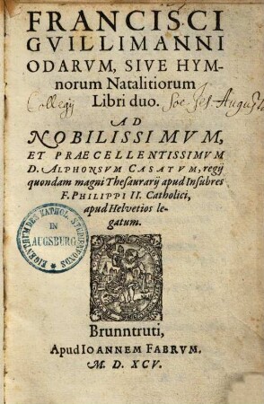 Odarum sive hymnorum natalitiorum libri duo