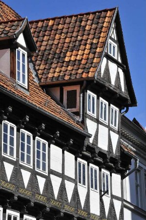 Quedlinburg - Historisches Fachwerkhaus : Historisches Fachwerkhaus in der Marktstraße. Aufgenommen am 20. Juli 2012 in Quedlinburg