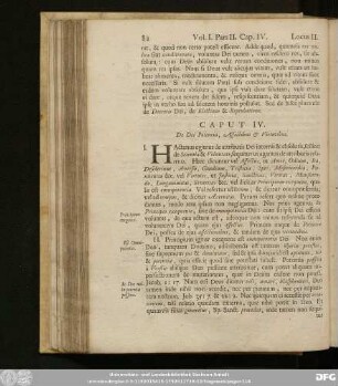 Caput IV. De Dei Potentia, Affectibus & Virtutibus.