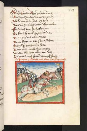 Die Turneas-Aventiure: Friedrich verfolgt einen Feind