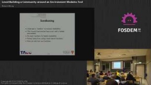 Lmod Building a Community around an Environment Modules Tool