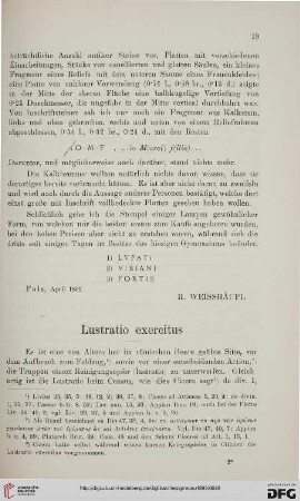 16: Lustratio exercitus