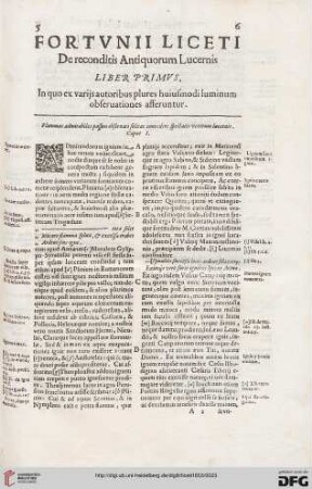 Liber primus: In quo variis autoribus plures huiusmodi luminum obseruationes afferuntur