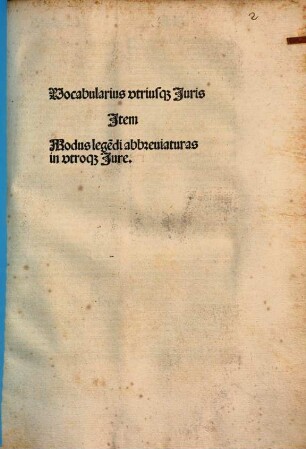 Vocabularius vtriusq[ue] Juris
