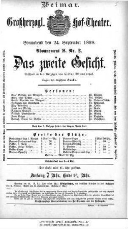 Das zweite Gesicht