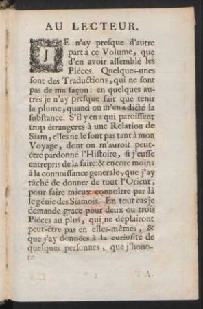 Au lecteur
