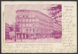 Ansichtskarte „Warenhaus Louis Heymann“, Kottbusser Damm