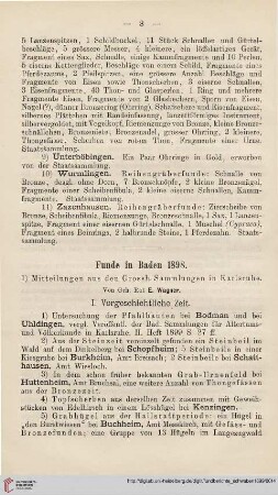 7: Funde in Baden 1898