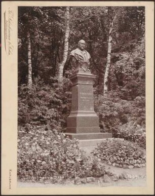 Karlsruhe, Büste des Oberbürgermeisters Wilhelm Lauter (1821 - 1892).