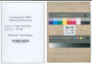 Entnazifizierung Hanneliese Merzdorf , geb. 10.05.1907 ()