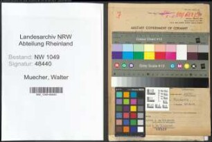 Entnazifizierung Walter Muecher , geb. 21.05.1912 (Ingenieur)