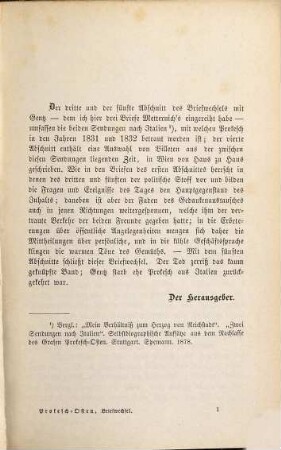 Aus dem Nachlasse des Grafen Prokesch-Osten : Briefwechsel mit Herrn von Gentz u. Fürsten Metternich, 2