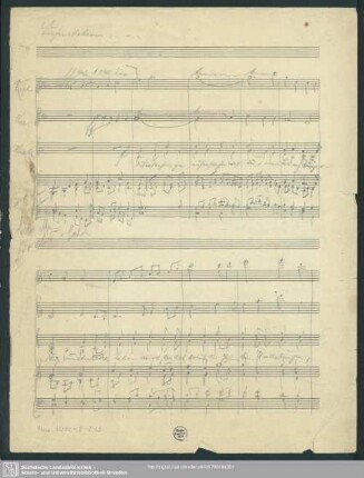 Auferstehn ja auferstehn wirst du RMWV 16 - Mus.11302-E-519 : Coro fanciulli, orch; RMWV 16