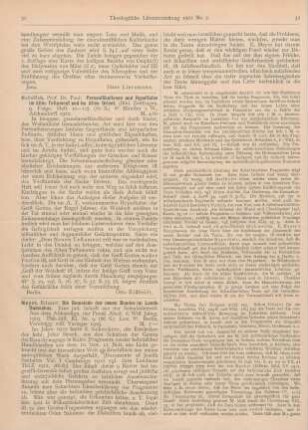 31 [Rezension] Heinisch, Paul, Personifikation und Hypostasen im Alten Testament und im Alten Orient