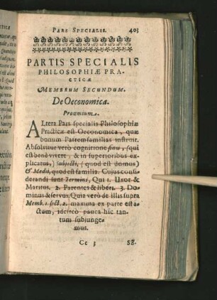 Partis Specialis [Membrum Secundum.]