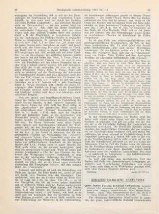 28-29 [Rezension] Quinti Septimi Florentis Tertulliani Apologeticum