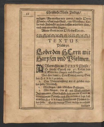 Textus. Psalm 98.