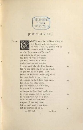 Legends of the saints in the Scottish dialect of the fourteenth century, 1. Introduction and text