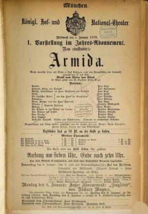 Königliches Hof- und Nationaltheater. 1879