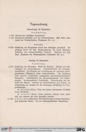 Tagesordnung