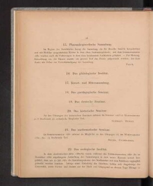 16. Das philologische Institut.
