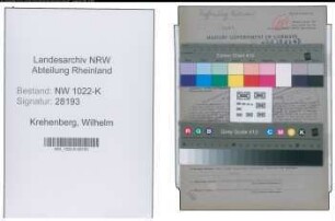 Entnazifizierung Wilhelm Krehenberg , geb. 24.12.1898 (Bahnbeamter)