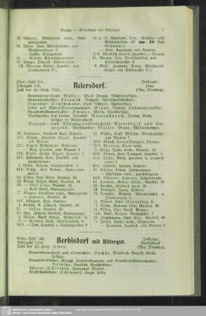 Berbisdorf mit Rittergut