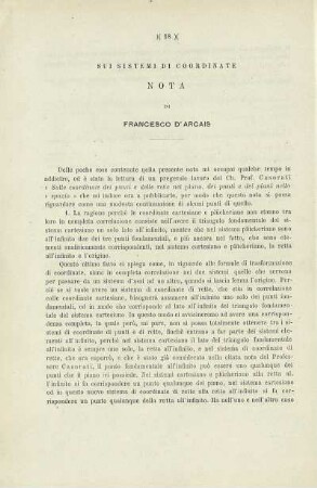 Sui sistemi di coordinate.