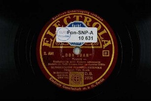 "Don Juan" : 2. Akt; Rezitativ: Ich sehe Fackeln schimmern; Sextett: (1. Teil) Einsam hier, an dunkler Stätte / Mozart