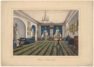 Der Salon des Feldmarschalls Grafen August Neidhardt von Gneisenau, im Schloss von Erdmannsdorf (Mysłakowice) im südwestlichen Polen