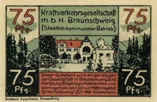 Notgeld - 75 Pfennig