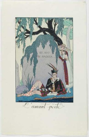 "L'amant poète", aus dem Mode-Almanach "Falbalas et Fanfreluches"