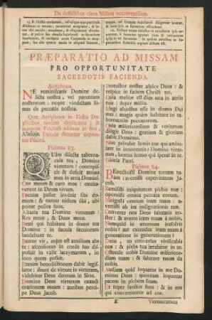 Praeparatio Ad Missam Pro Opportunitate Sacerdotis Facienda