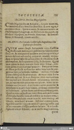 DLXVII. De Cive Megalopolita